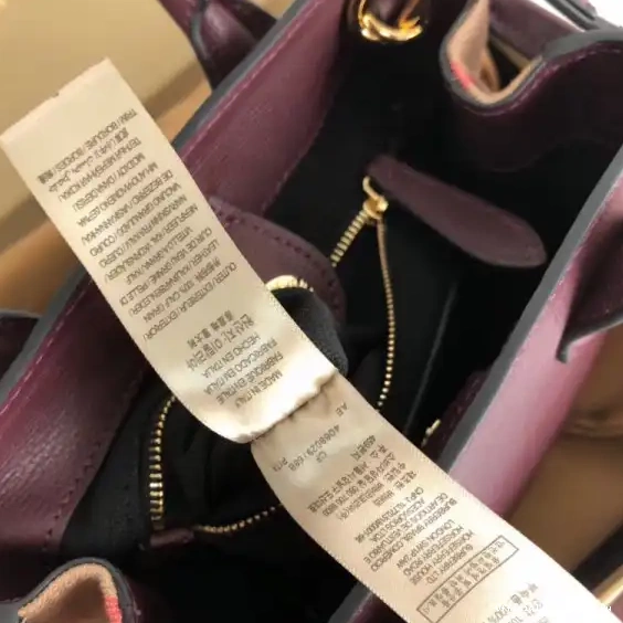 Official FirstBag Ru and Burberry The in House Baby Check Banner Leather 0514